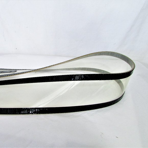 Cara NY clear plastic black belt M - Picture 3 of 4